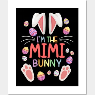 I'm The Mimi Bunny Matching Family Easter Party Posters and Art